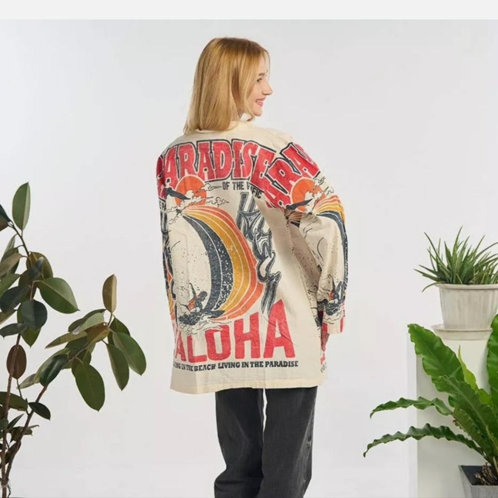 NWOT Kathmandu Cotton Cardigan - Picture 3 of 5